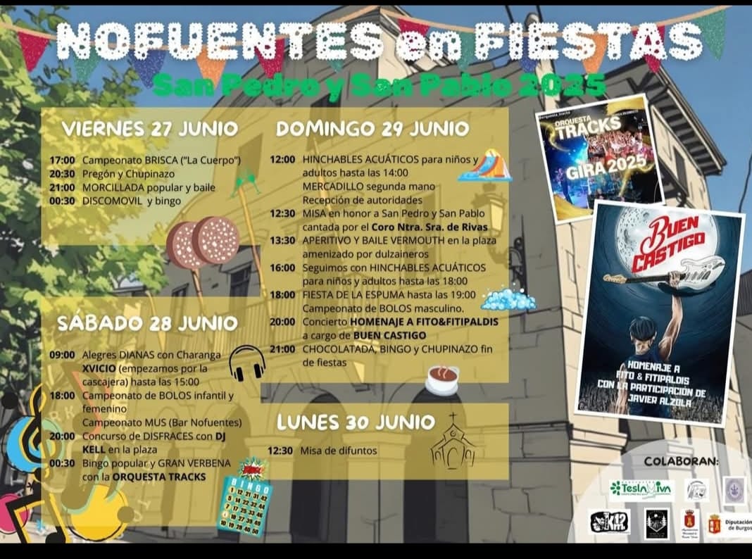 FIESTAS SAN PEDRO Y SAN PABLO 2025. NOFUENTES.