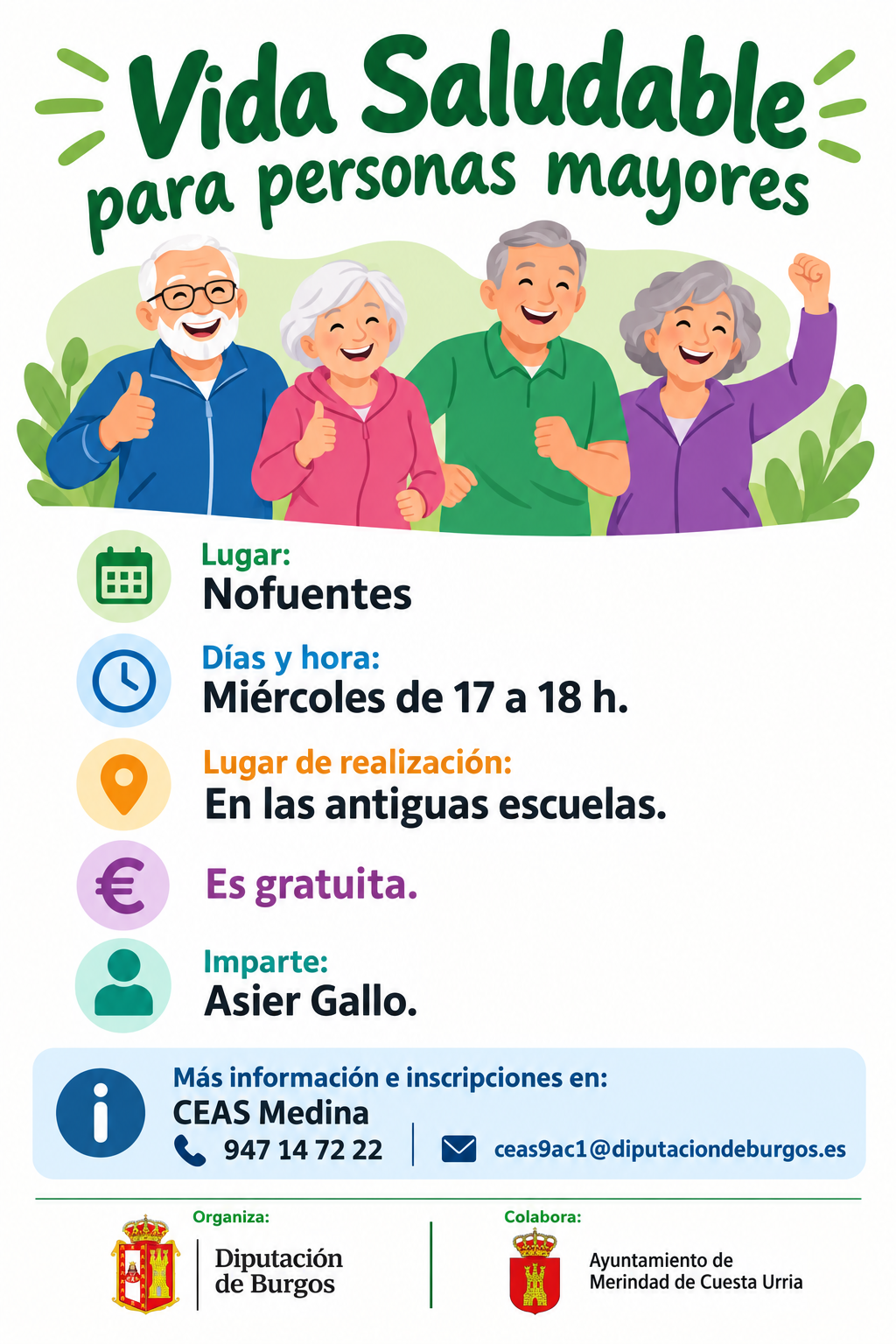 TALLER VIDA SALUDABLE. NOFUENTES